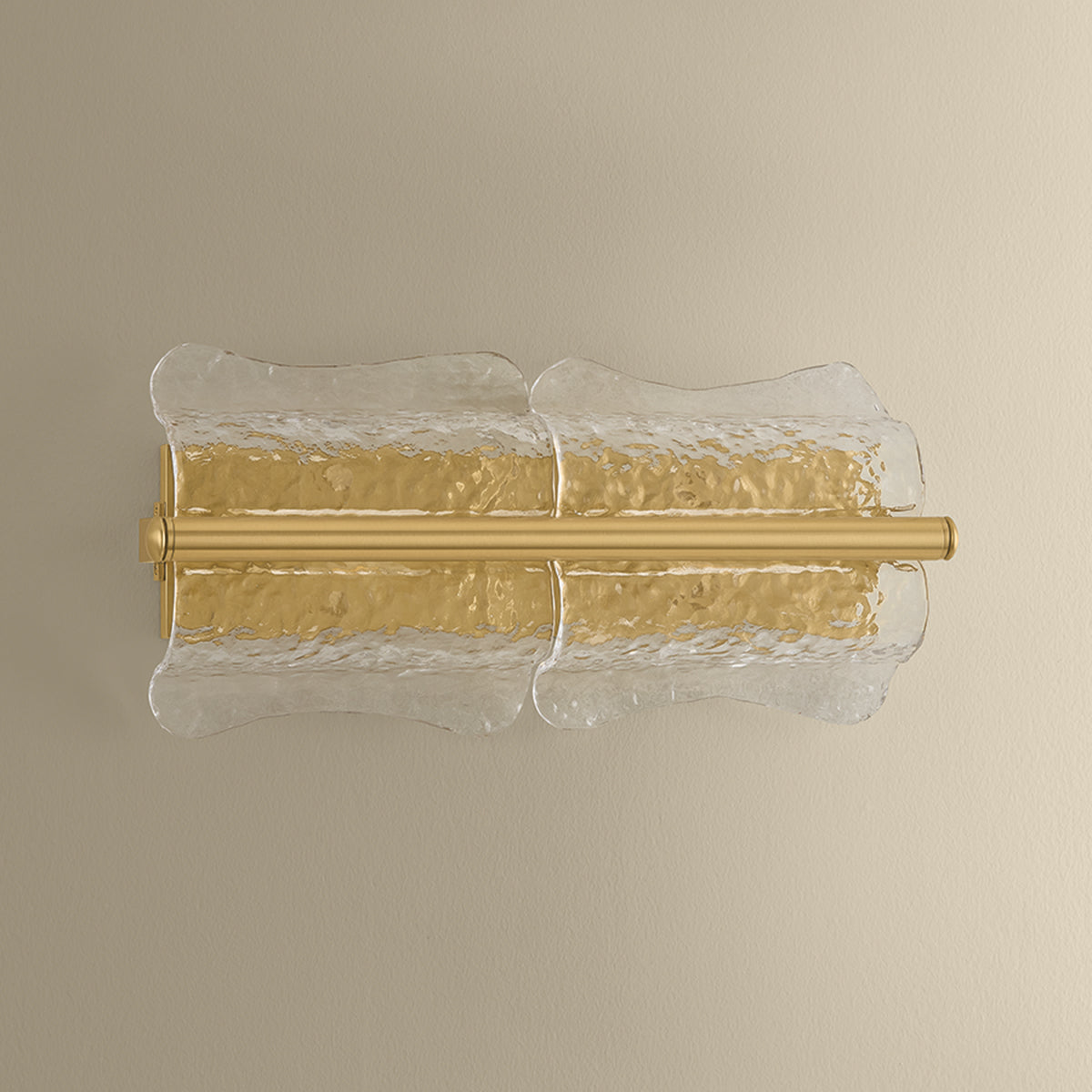 Hudson Valley Fosterdale 2-Light Wall Sconce in Aged Brass, alternate view 1
