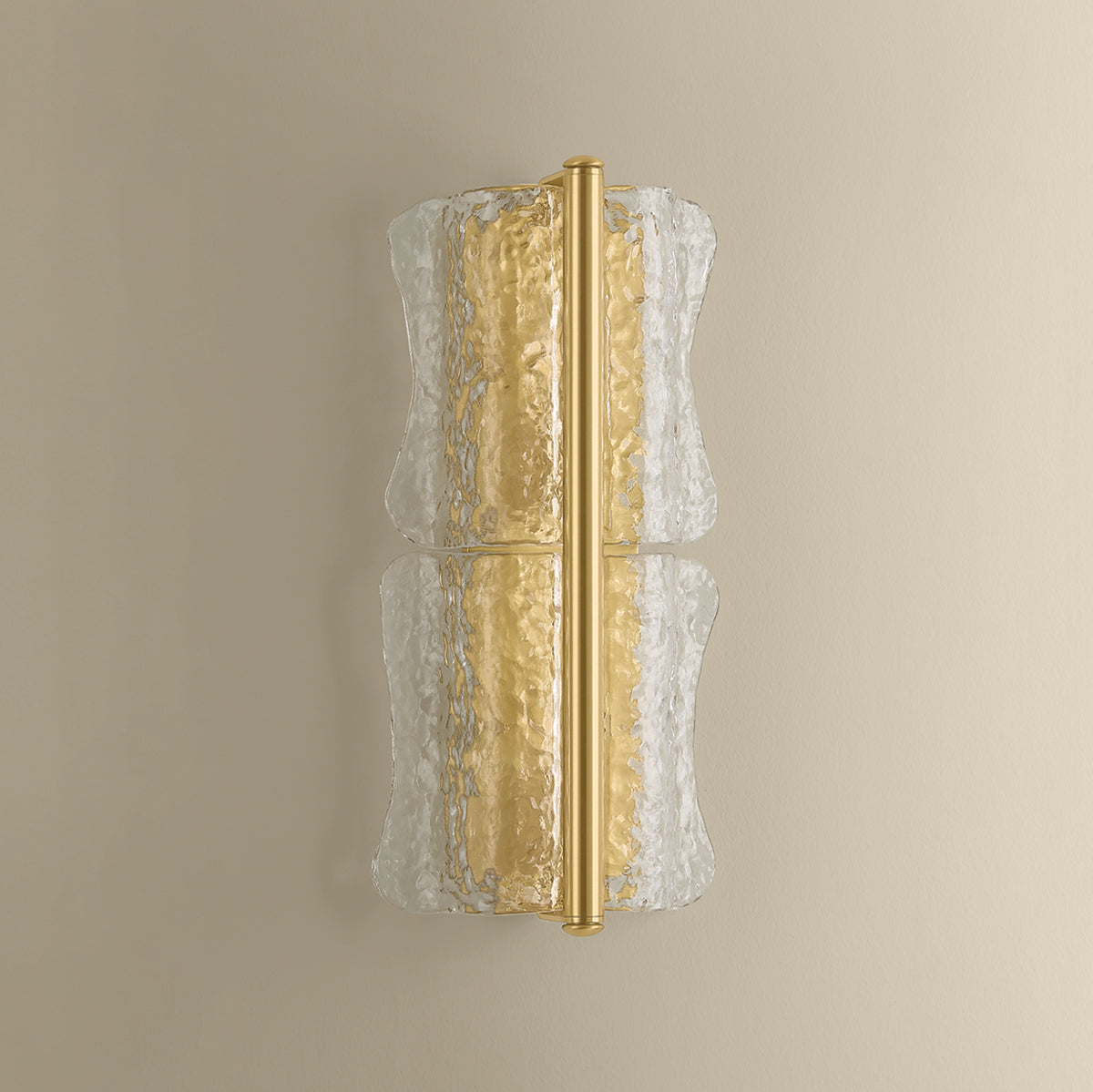 Hudson Valley Fosterdale 2-Light Wall Sconce in Aged Brass, alternate view 2