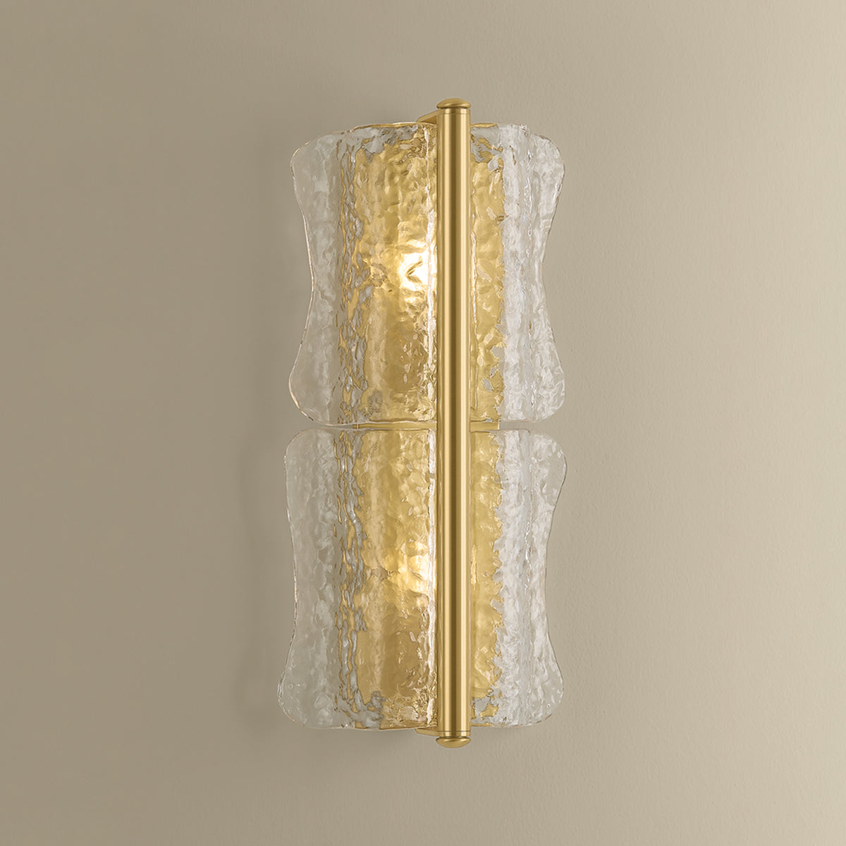 Hudson Valley Fosterdale 2-Light Wall Sconce in Aged Brass, alternate view 4