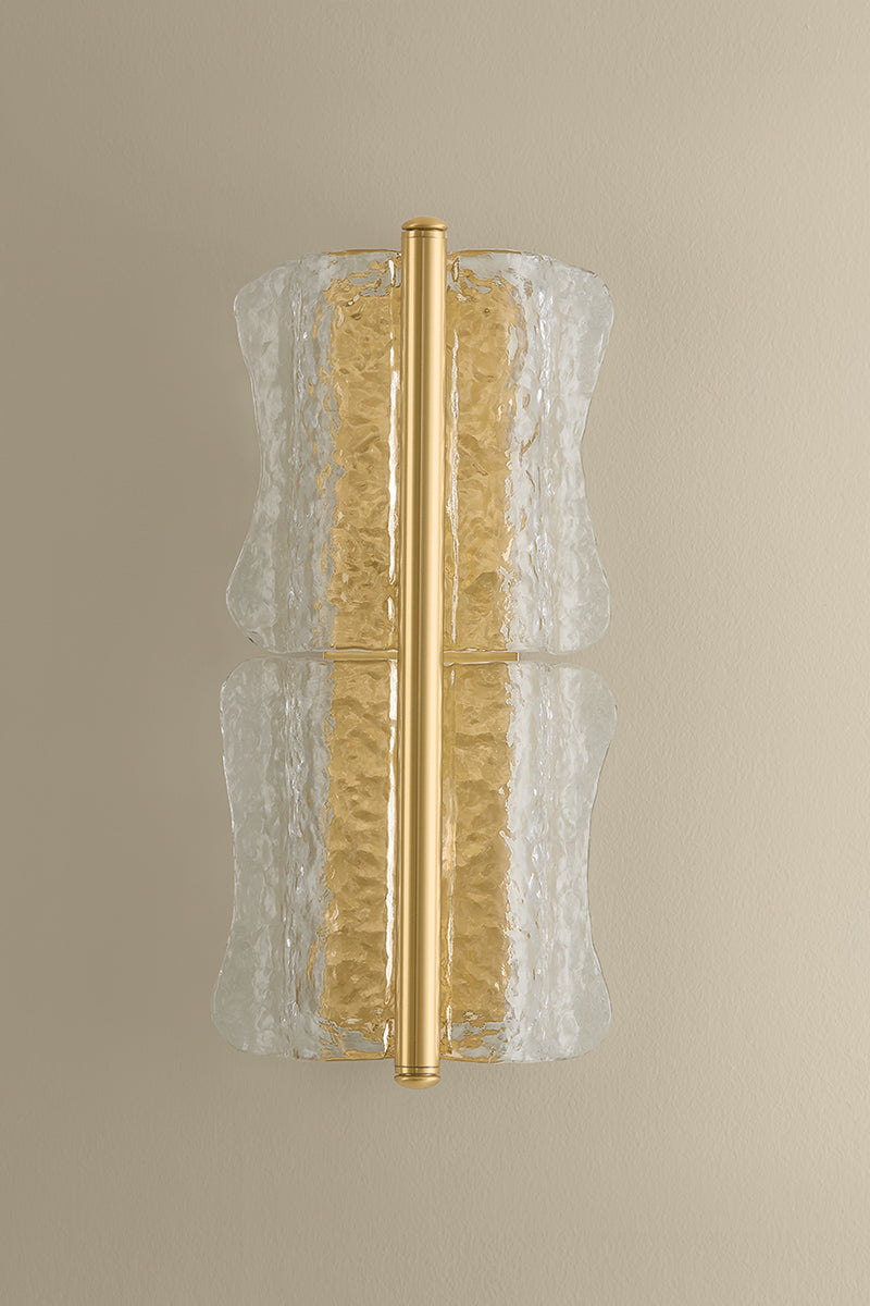 Hudson Valley Fosterdale 2-Light Wall Sconce in Aged Brass, room setting 2