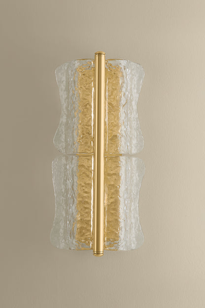 Hudson Valley Fosterdale 2-Light Wall Sconce in Aged Brass, room setting 2
