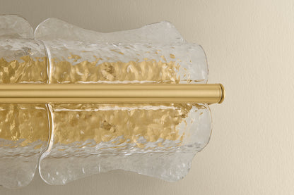 Hudson Valley Fosterdale 2-Light Wall Sconce in Aged Brass, room setting 3