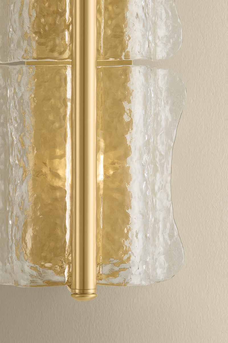 Hudson Valley Fosterdale 2-Light Wall Sconce in Aged Brass, room setting 4