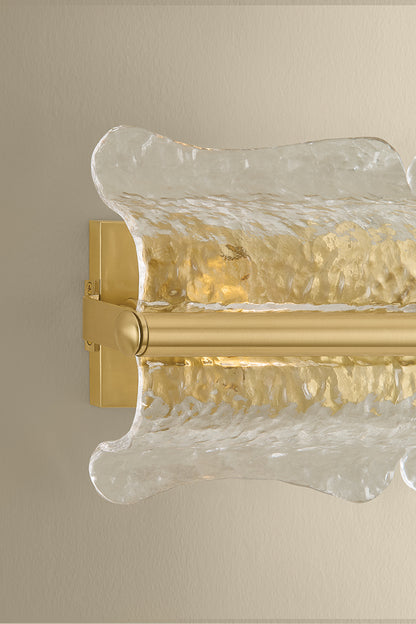 Hudson Valley Fosterdale 2-Light Wall Sconce in Aged Brass, room setting 5