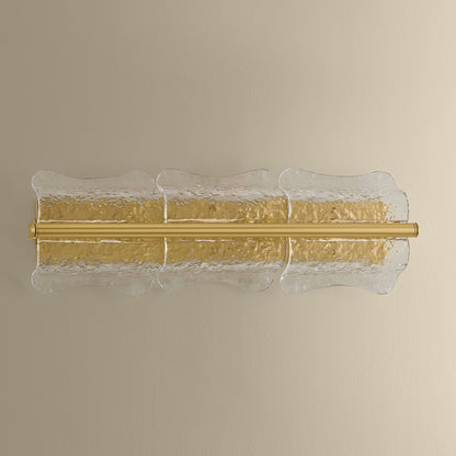 Hudson Valley Fosterdale 3-Light Wall Sconce in Aged Brass, alternate view 1