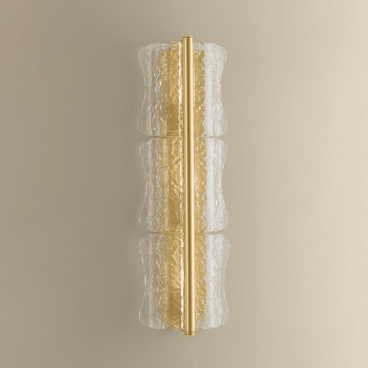 Hudson Valley Fosterdale 3-Light Wall Sconce in Aged Brass, alternate view 2