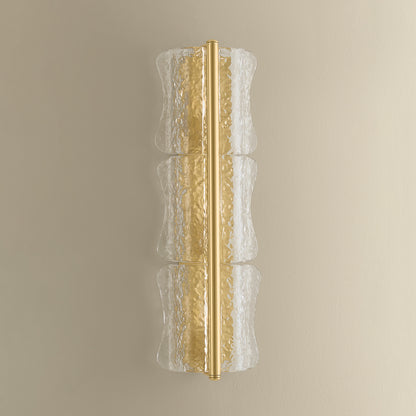 Hudson Valley Fosterdale 3-Light Wall Sconce in Aged Brass, alternate view 2