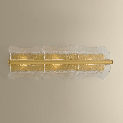 Hudson Valley Fosterdale 3-Light Wall Sconce in Aged Brass, alternate view 3