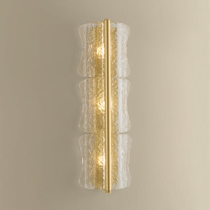 Hudson Valley Fosterdale 3-Light Wall Sconce in Aged Brass, alternate view 4