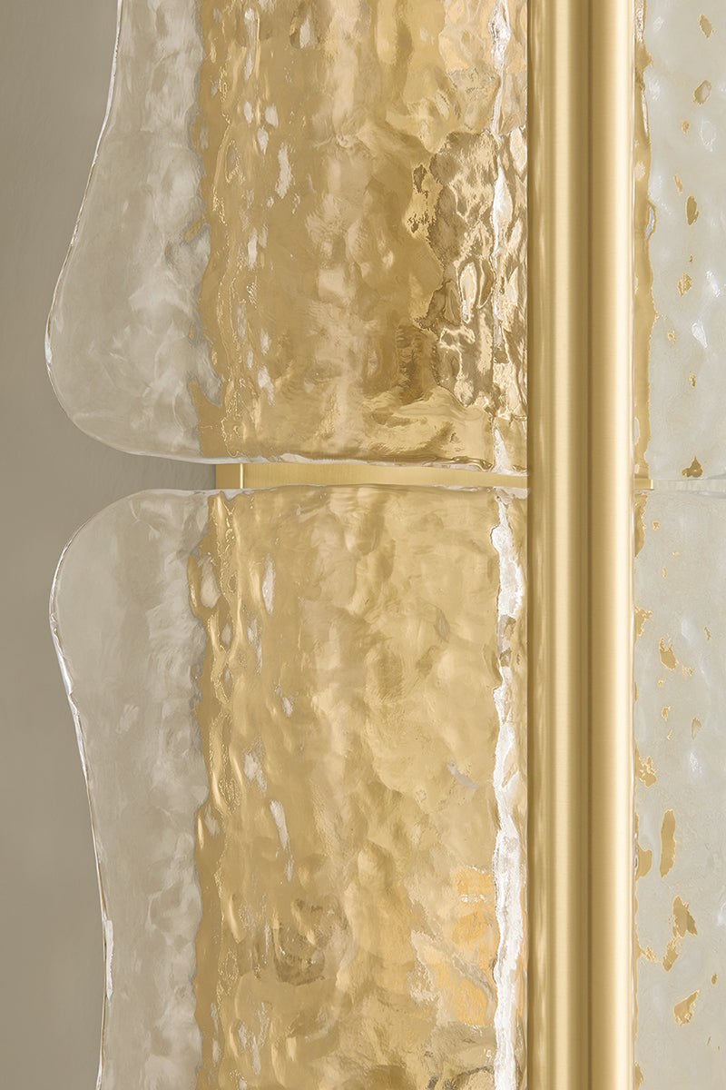 Hudson Valley Fosterdale 3-Light Wall Sconce in Aged Brass, room setting 4