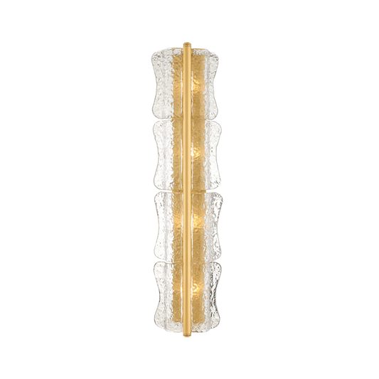 Hudson Valley Fosterdale 4-Light Wall Sconce Aged Brass