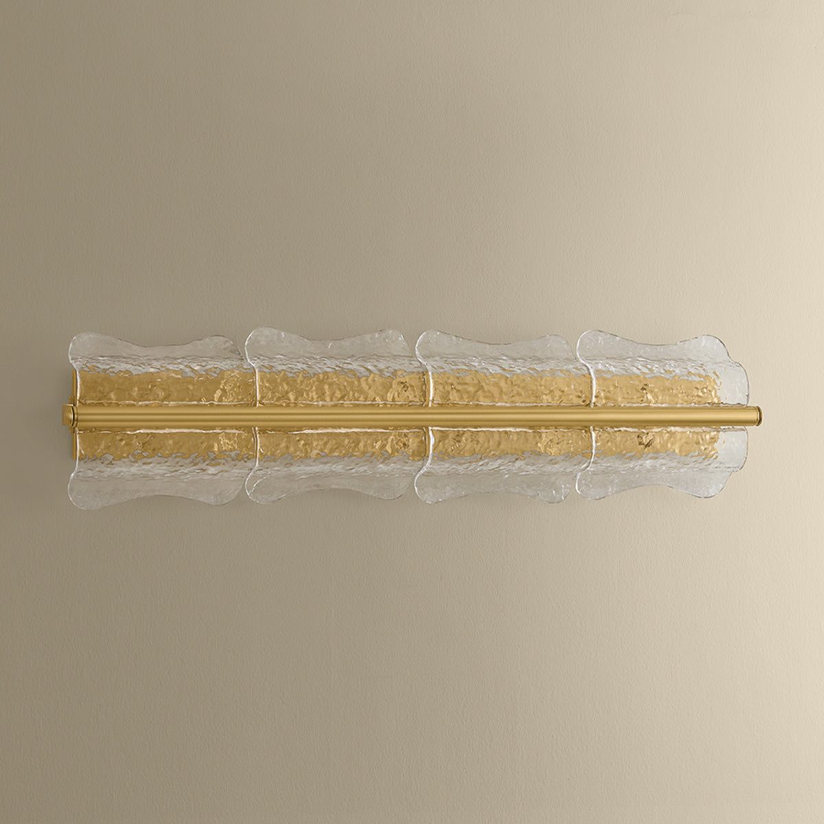 Hudson Valley Fosterdale 4-Light Wall Sconce in Aged Brass, alternate view 1