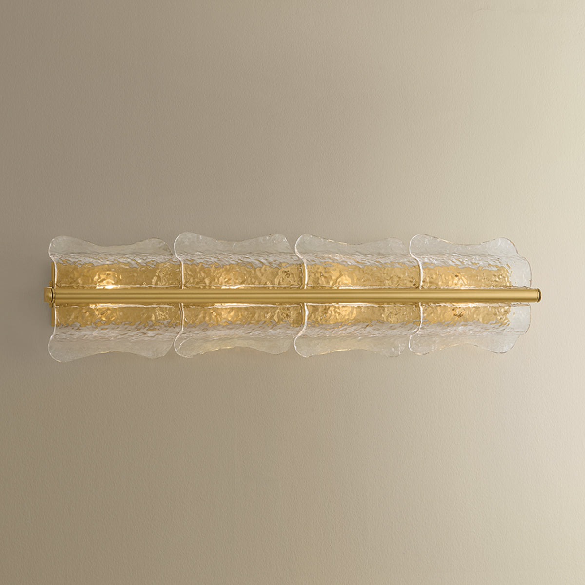 Hudson Valley Fosterdale 4-Light Wall Sconce in Aged Brass, alternate view 3