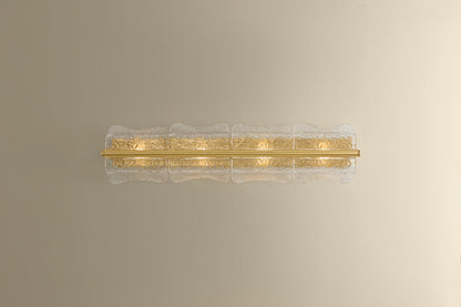 Hudson Valley Fosterdale 4-Light Wall Sconce in Aged Brass, room setting 1