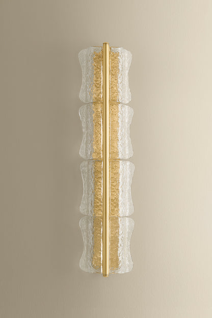 Hudson Valley Fosterdale 4-Light Wall Sconce in Aged Brass, room setting 2