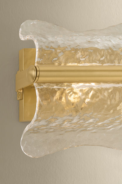 Hudson Valley Fosterdale 4-Light Wall Sconce in Aged Brass, room setting 3