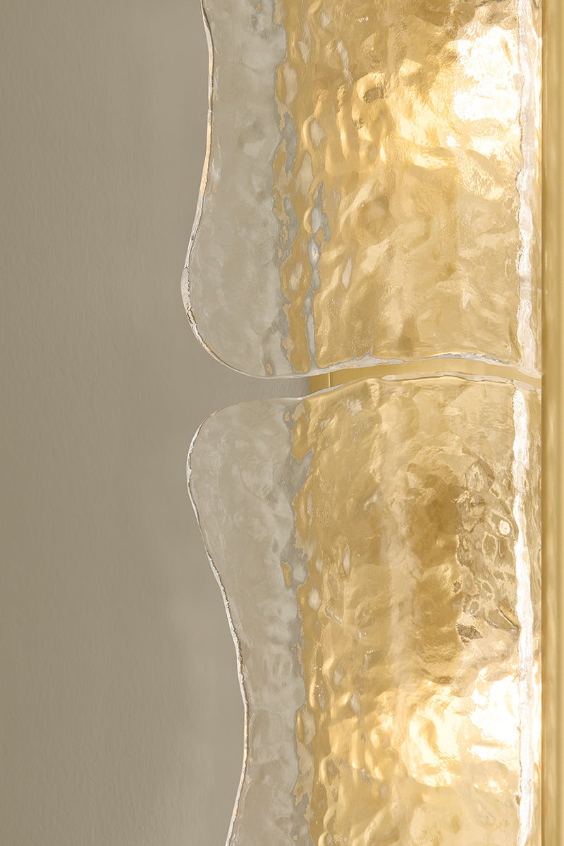 Hudson Valley Fosterdale 4-Light Wall Sconce in Aged Brass, room setting 6