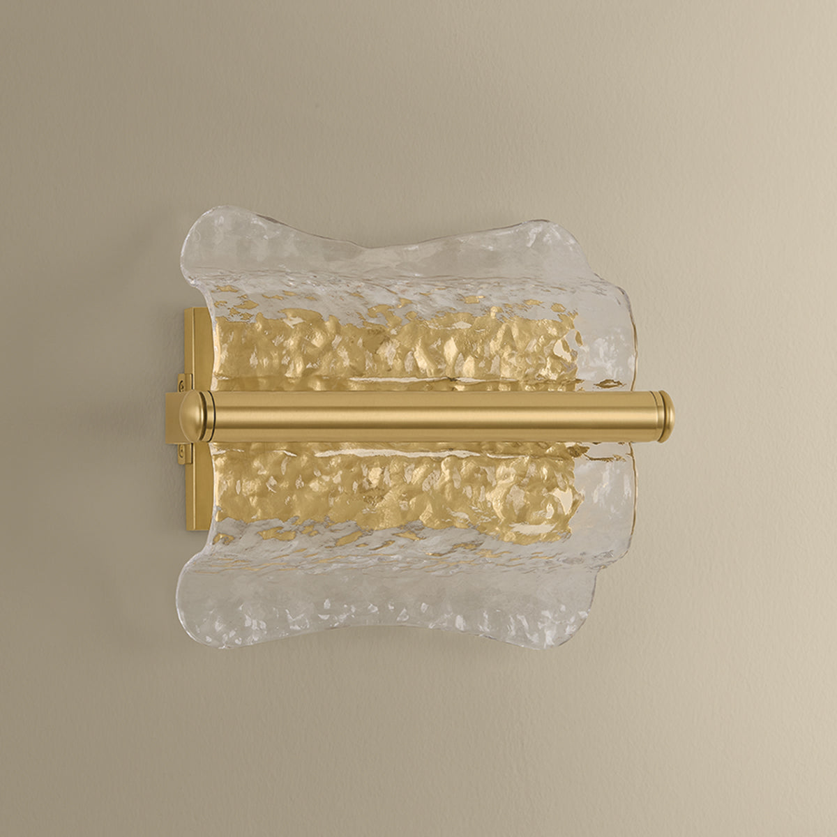 Hudson Valley Fosterdale Wall Sconce in Aged Brass, alternate view 1