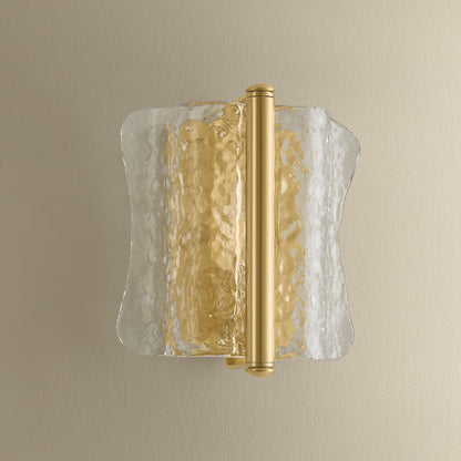 Hudson Valley Fosterdale Wall Sconce in Aged Brass, alternate view 2