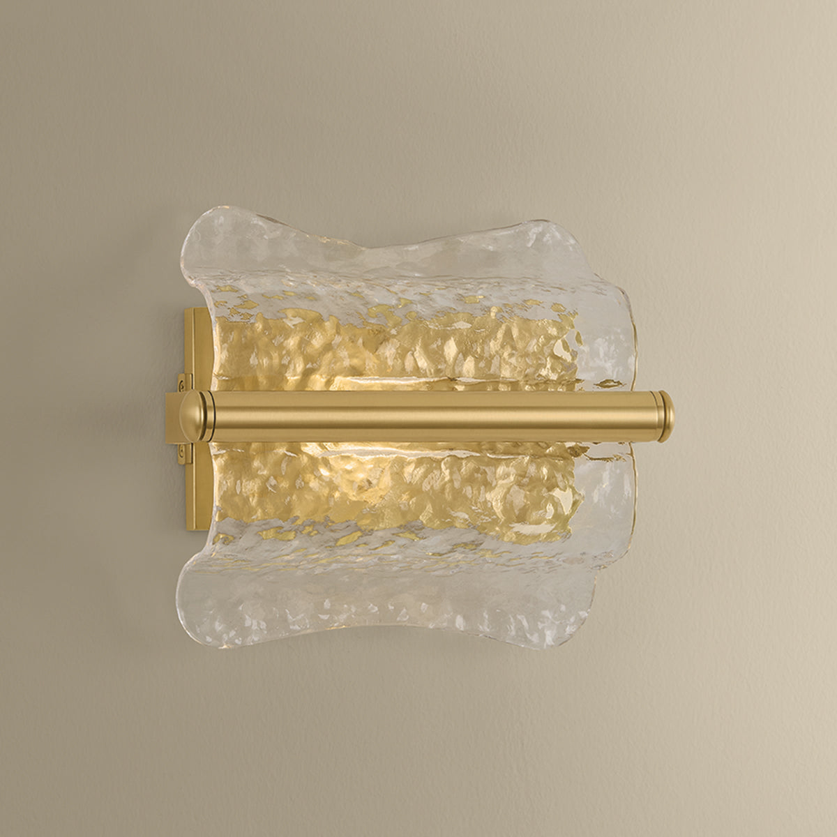 Hudson Valley Fosterdale Wall Sconce in Aged Brass, alternate view 3