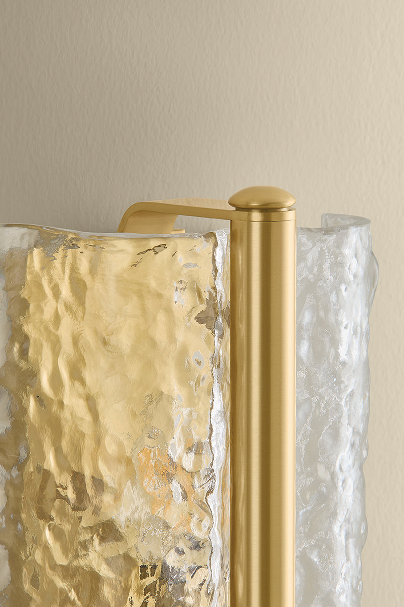 Hudson Valley Fosterdale Wall Sconce in Aged Brass, room setting 4