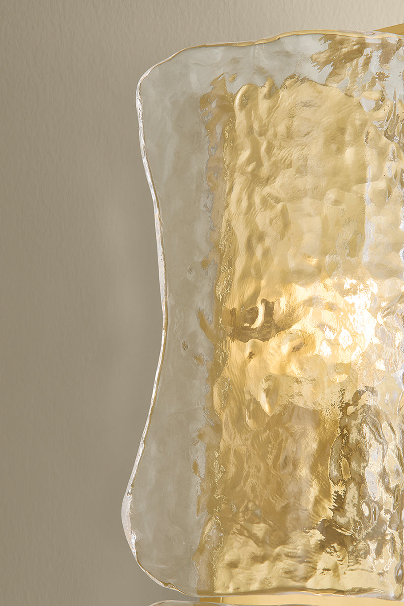 Hudson Valley Fosterdale Wall Sconce in Aged Brass, room setting 6