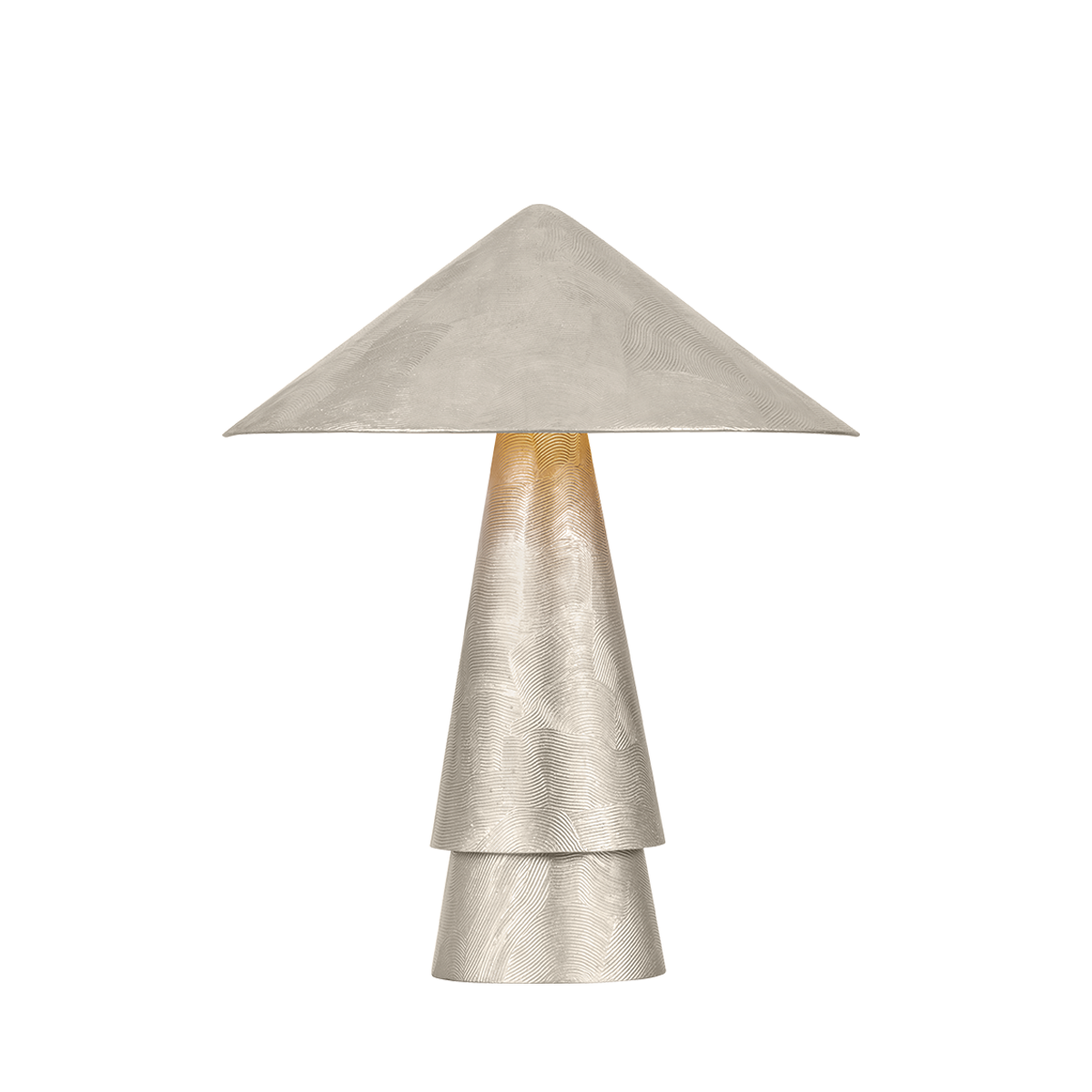 Hudson Valley Foxton Table Lamp Warm Silver Leaf