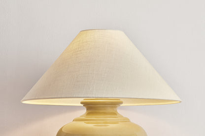 Hudson Valley French Ridge Table Lamp in Aged Brass, room setting 1