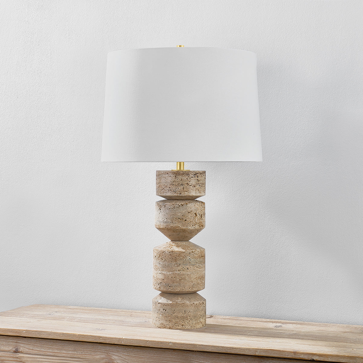 Hudson Valley Galeville Table Lamp in Aged Brass, alternate view 1