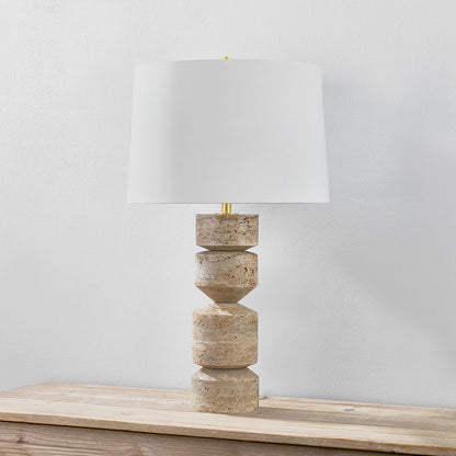 Hudson Valley Galeville Table Lamp in Aged Brass, alternate view 1