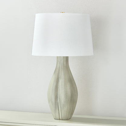 Hudson Valley Galloway Table Lamp in Aged Brass / Ceramic Coastal Green, alternate view 1