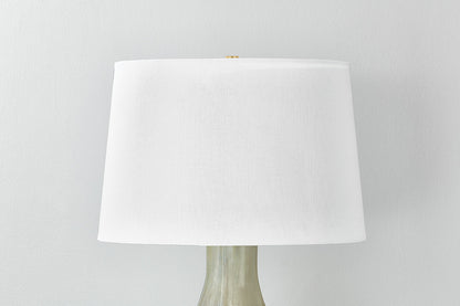 Hudson Valley Galloway Table Lamp in Aged Brass / Ceramic Coastal Green, room setting 2