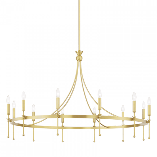 Hudson Valley Gates Chandelier Brass