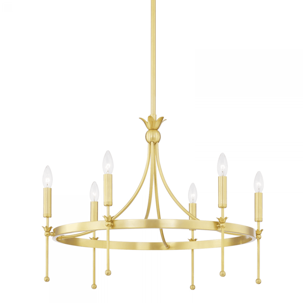 Hudson Valley Gates Chandelier Brass