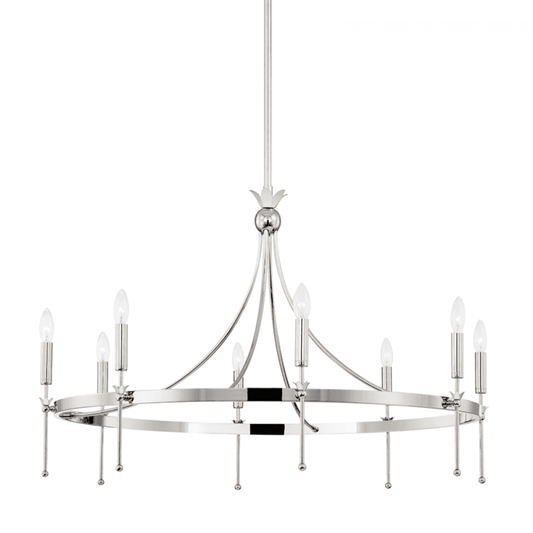 Hudson Valley Gates Chandelier Nickel