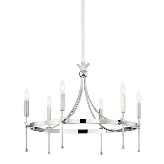 Hudson Valley Gates Chandelier Nickel