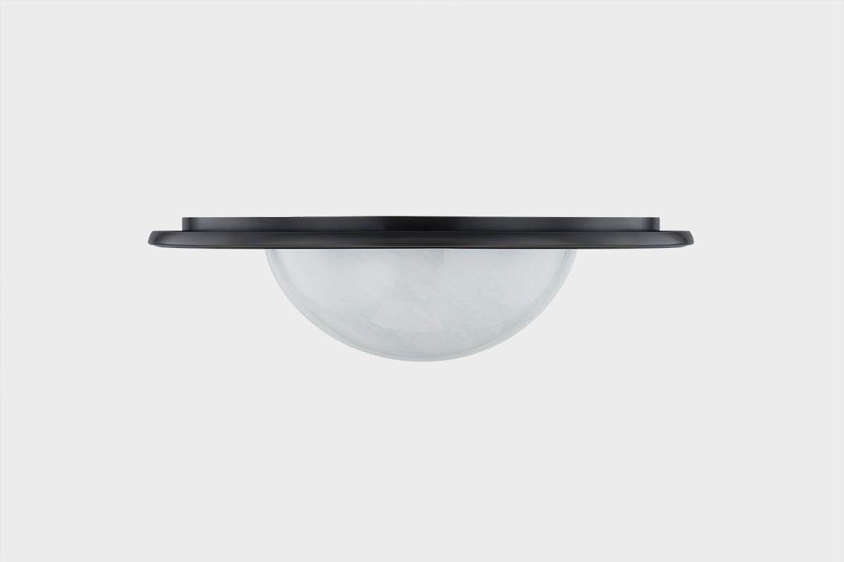 Hudson Valley Geraldton 15.75" Flush Mount Distressed Bronze detail view 3