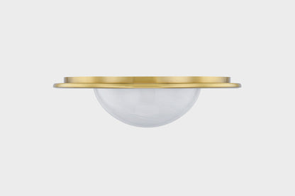 Hudson Valley Geraldton 15.75" Flush Mount Aged Brass detail view 3