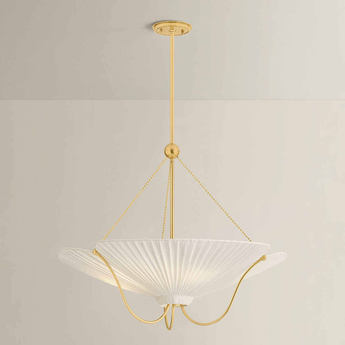 Hudson Valley Gerhard 3-Light Pendant in Aged Brass, alternate view 2