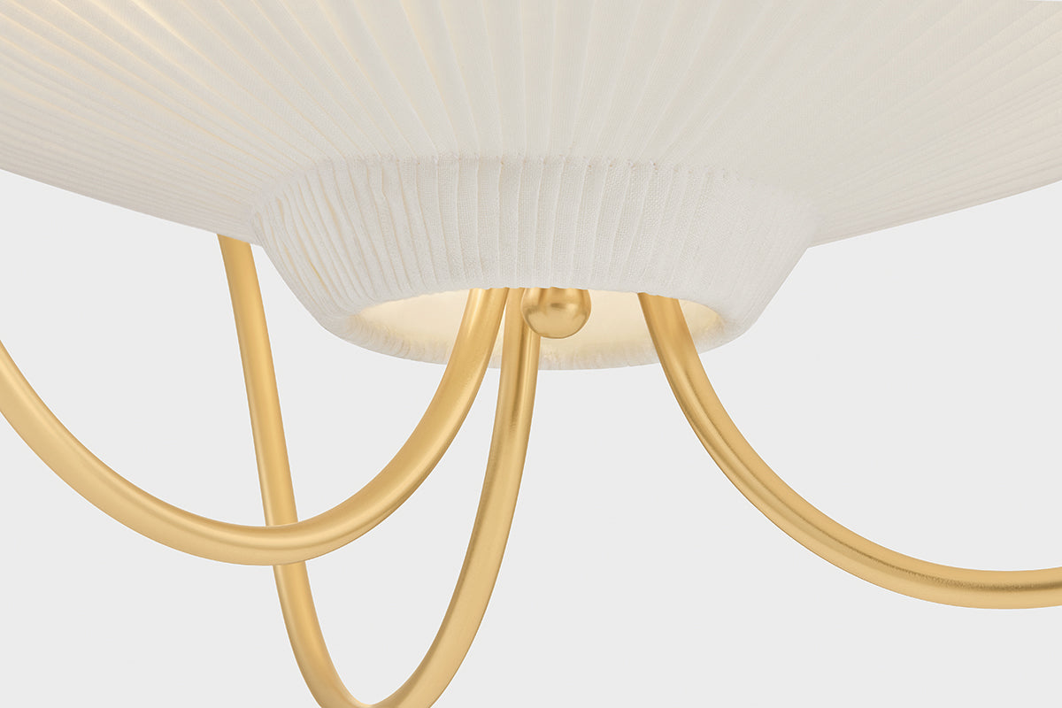 Hudson Valley Gerhard 3-Light Pendant in Aged Brass, room setting 4