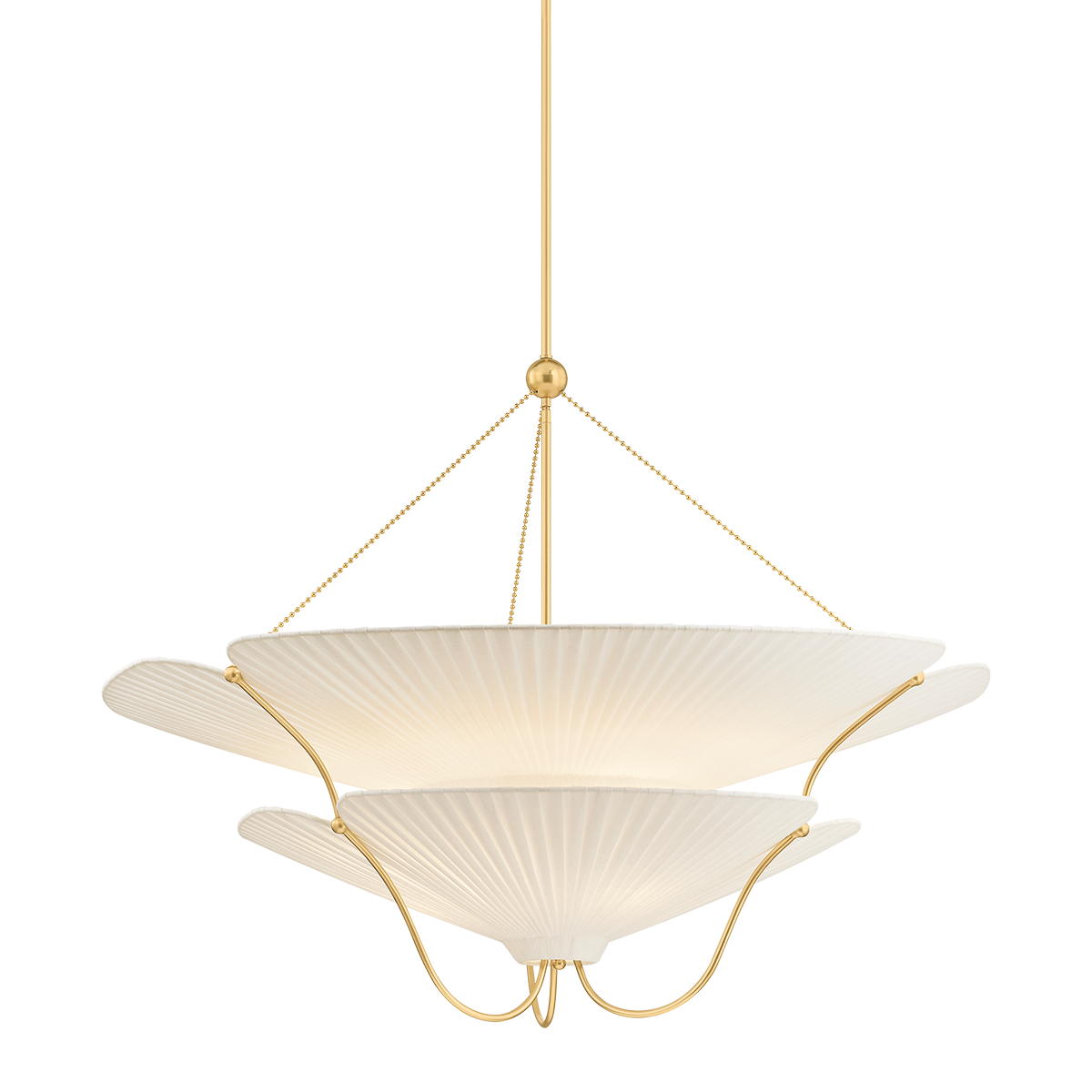 Hudson Valley Gerhard 9-Light Chandelier Aged Brass