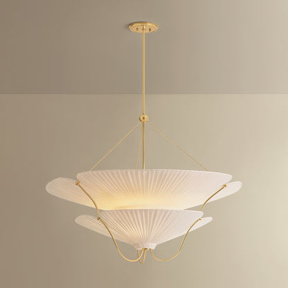 Hudson Valley Gerhard 9-Light Chandelier in Aged Brass, alternate view 2