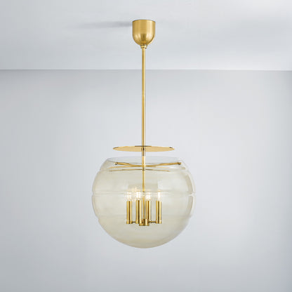 Hudson Valley Gill 4-Light Pendant in Aged Brass, alternate view 2