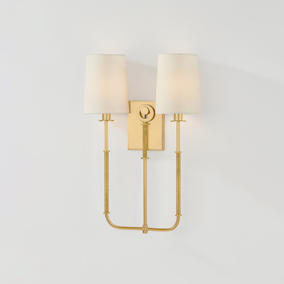 Hudson Valley Glenmont 2-Light Wall Sconce in Aged Brass, alternate view 4