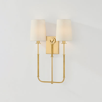 Hudson Valley Glenmont 2-Light Wall Sconce in Aged Brass, alternate view 4