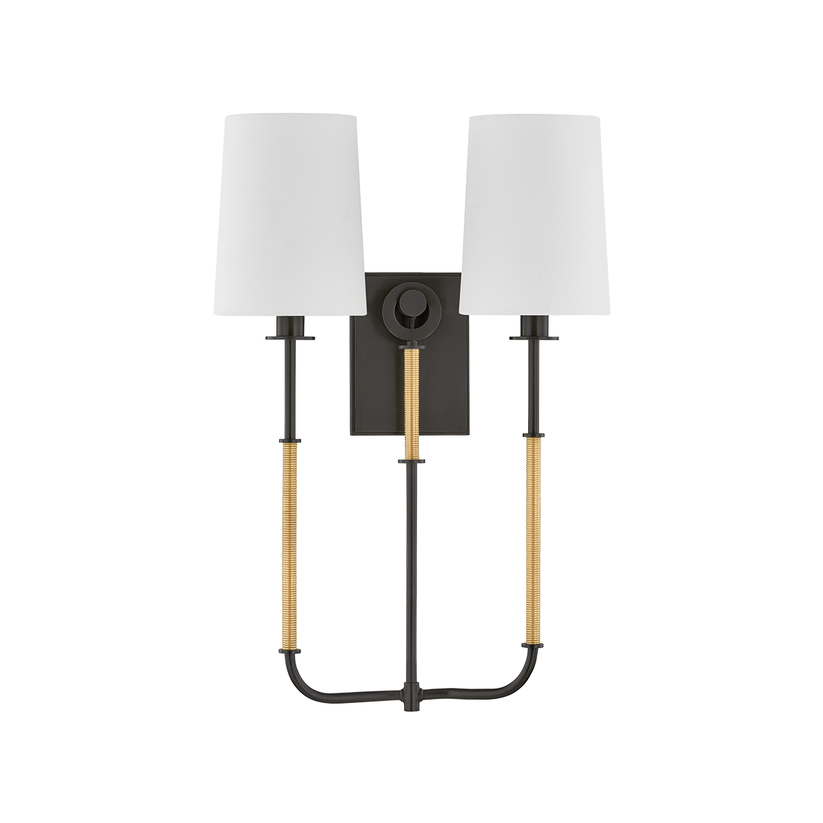 Hudson Valley Glenmont 2-Light Wall Sconce Aged Brass / Distressed Bronze