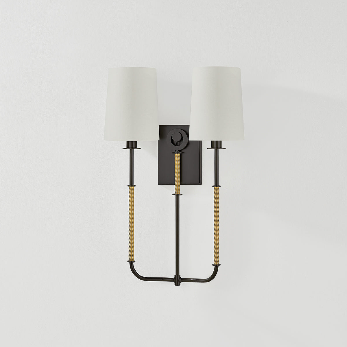 Hudson Valley Glenmont 2-Light Wall Sconce in Aged Brass / Distressed Bronze, alternate view 1