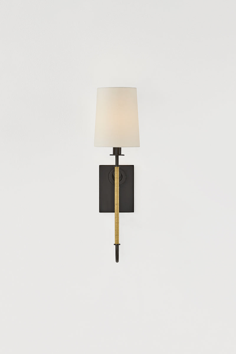Hudson Valley Glenmont Wall Sconce in Aged Brass / Distressed Bronze, room setting 1