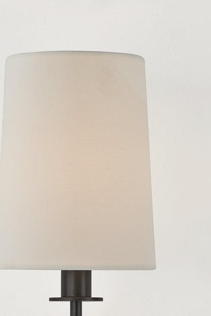 Hudson Valley Glenmont Wall Sconce in Aged Brass, room setting 3