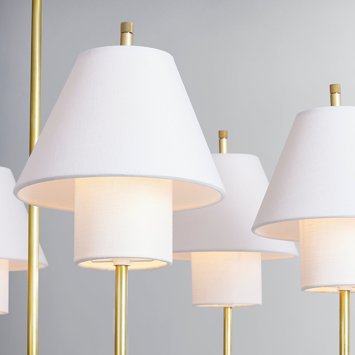 Hudson Valley Glenmoore 6-Light Chandelier in Aged Brass, alternate view 3